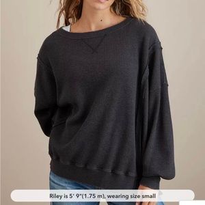 American Eagle Oversized Waffle Sz Med